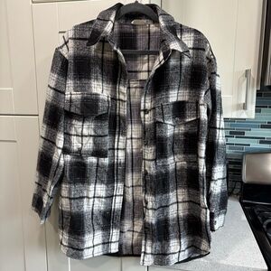Allie Rose plaid button down shirt